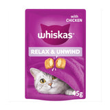 Whiskas cat treat biscuits chicken calming treats (British brand)