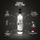 Ketel One vodka 70cl, UK version
