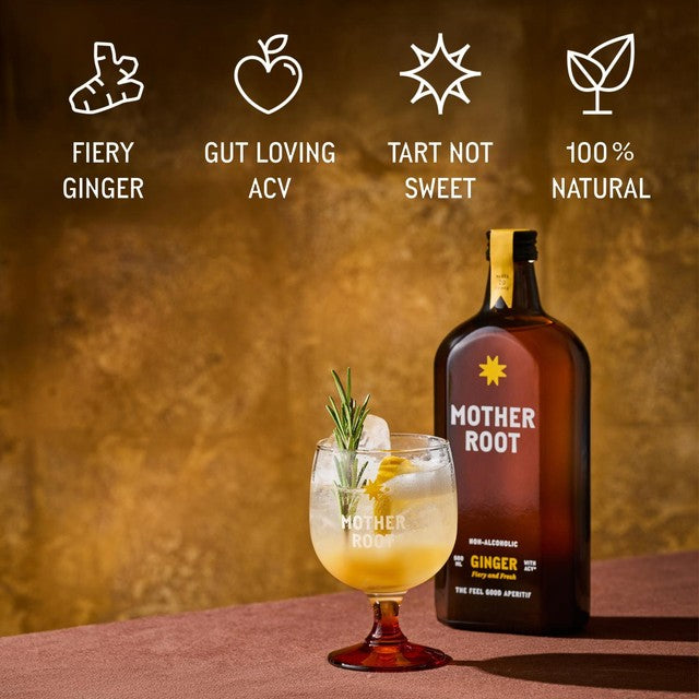 Mother Root ginger non-alcoholic aperitif 500ml, imported from the UK