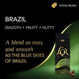 L'OR Brazil coffee beans intensity 6 500g, UK version