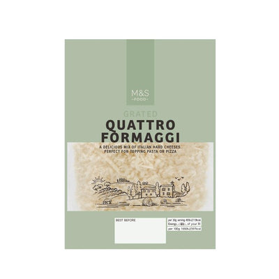 M&S Revet Quattro Formaggi Italiensk Hardostblanding 110g
