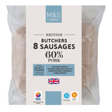 M&S Butchers 8 Pork Sausages 454g