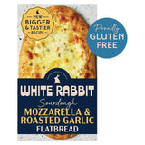 White Rabbit Pizza Co Gluten Free Sourdough Mozzarella & Garlic Flatbread 210g