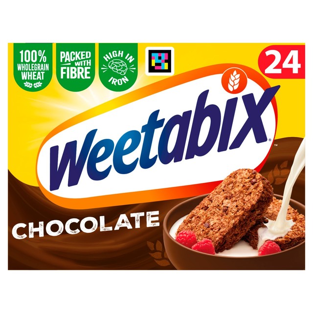Weetabix chocolate breakfast cereal (British brand)
