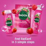 Radox Feel Radiant bath soak strawberry raspberry - British product