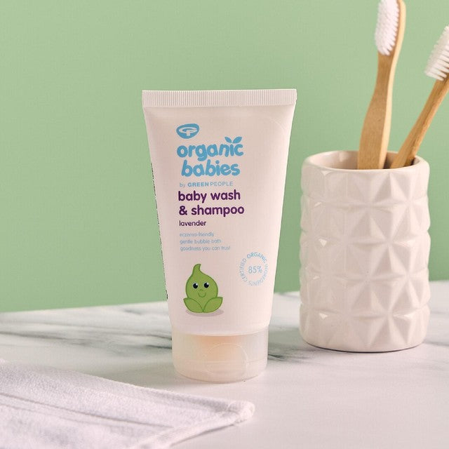 Green People Organic Babies Lavender Wash & Shampoo 150ml, imported from the UK