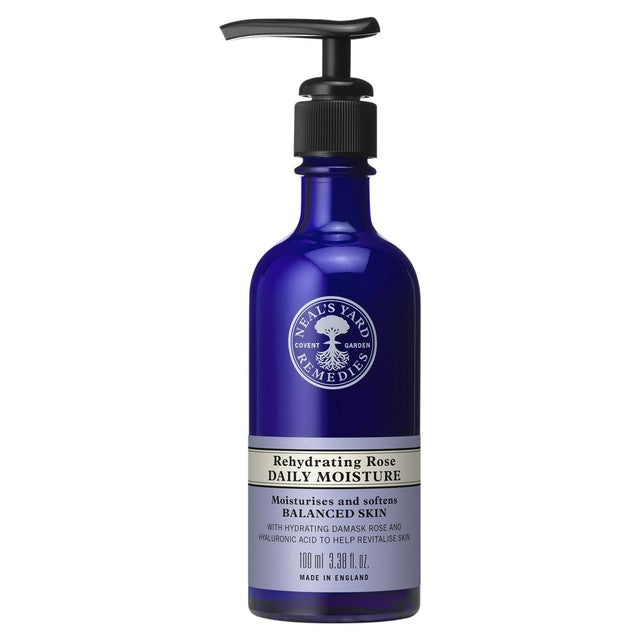 Neal's Yard Rose Daily Moisturiser 100ml, imported from the UK