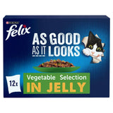 M&S Felix Favourites with Veg in Jelly Wet Cat Food 12 x 85g- Buy online at McGrocer