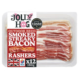 Jolly Hog smoked dry cured streaky bacon 180g, UK version