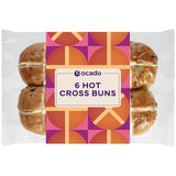 M&S Ocado Hot Cross Buns 6 per pack- Buy online at McGrocer