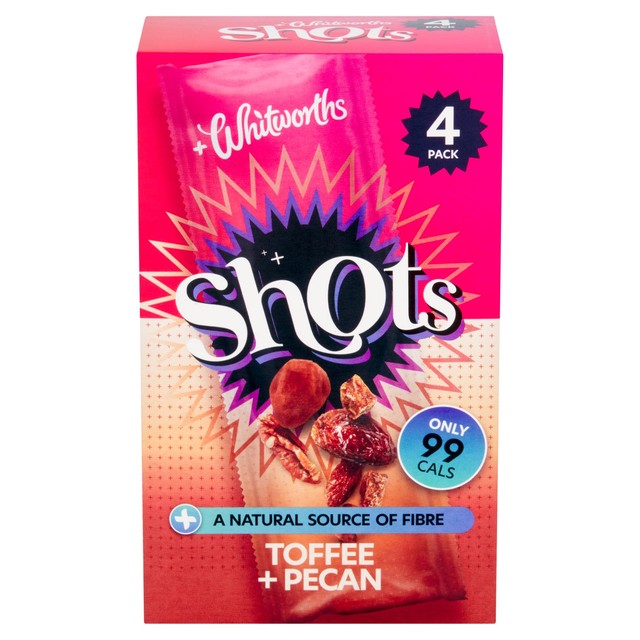 Whitworths Shots Snack Pack Toffee Pecan (British brand)