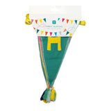 Talking Tables Fabric Happy Birthday Bunting 3m with 12 pennants (British brand)