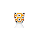 KitchenCraft retro flower spot porcelain egg cup, UK version
