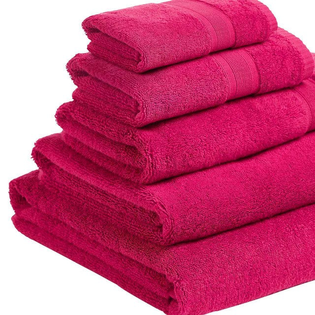 M&S Super Soft Antibacterial Cotton Bath Sheet Raspberry, imported from the UK