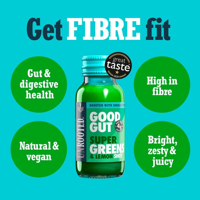 Unrooted Super Greens Lemon & Baobab health shot 60ml (British brand)