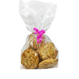 Anniversary House clear cello treat bags with ties pack of 20 - British product
