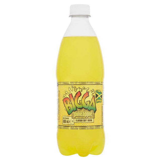 Bigga Pineapple Flavoured Soft Drink 600ml - British product