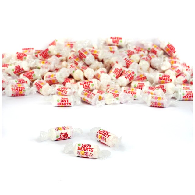 Swizzels Love Hearts fruit flavour fizzy sweets 127g (British brand)