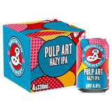 M&S Brooklyn Pulp Art Hazy IPA Beer 4 x 330ml Cans- Buy online at McGrocer