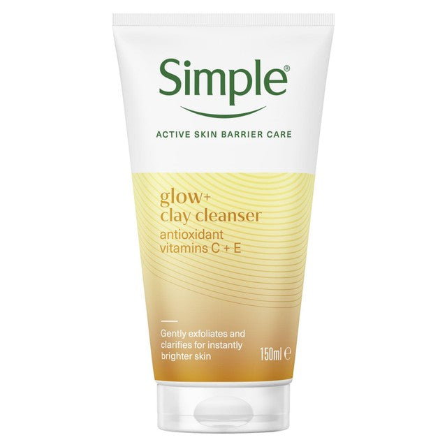 Simple Protect 'N' Glow Clay Polish Cleanser 150ml (British brand)