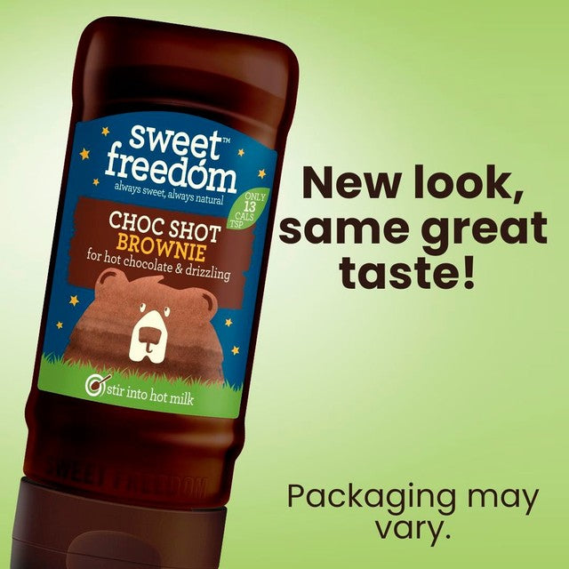 Sweet Freedom chocolate syrup Brownie flavour 350g (British brand)