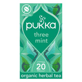 Pukka Organic Three Mint Tea with Peppermint Herbal Tea Bags 20 Pack