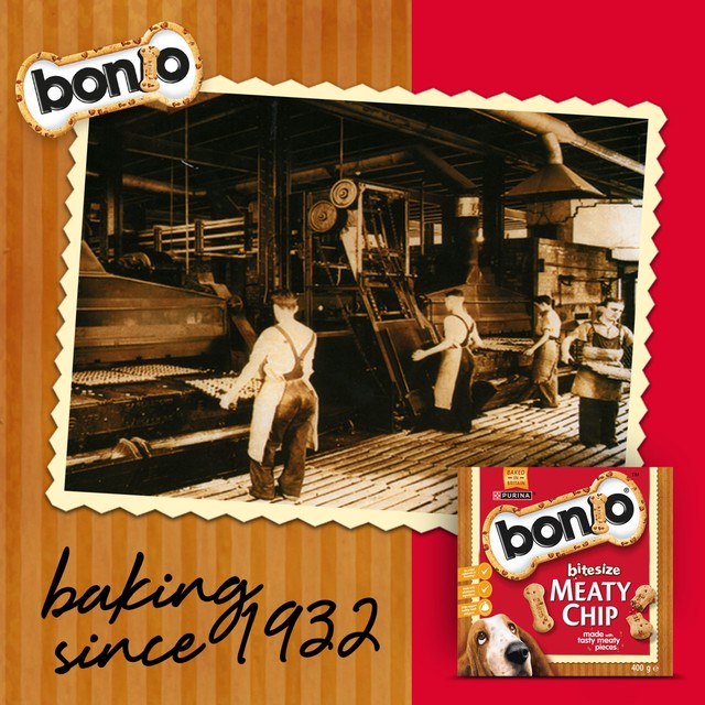 Bonio Meaty Chip dog biscuits 400g - British product