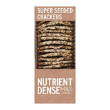 M&S super seeded crackers nutrient dense 108 kcal per serving - British product