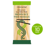 M&S Clearspring Organic Gluten Free 100% Brown Rice Wide Noodles 200g- Buy online at McGrocer