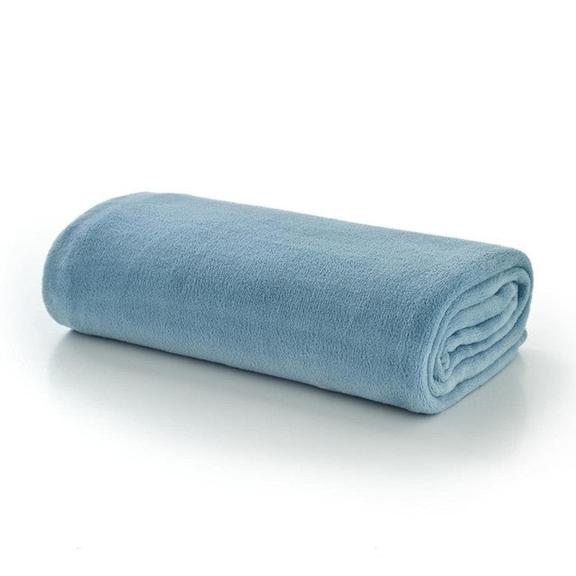 Deyongs Snuggle Touch Throw Light Blue 140 x 180cm - British product