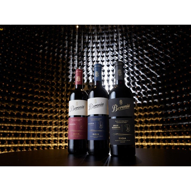 Beronia Rioja wine gift pack 3 x 75cl - British product