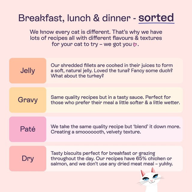 Blink Kitten Wet Cat Food Chicken & Fish Fillets in Jelly Multipack 8 x 85g - British product