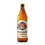 Paulaner Weissbier 500ml bottle, imported from the UK