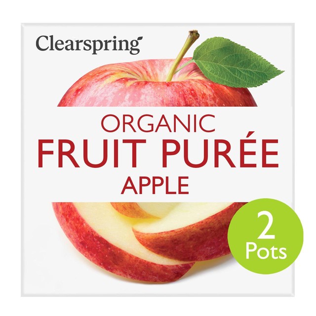 Clearspring Organic Apple Puree 2 x 100g - British product