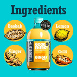 Unrooted Mighty Ginger, Chilli & Baobab health shots 420ml (British brand)