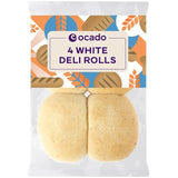M&S Ocado White Deli Rolls Bread Rolls 4 Pack- Buy online at McGrocer