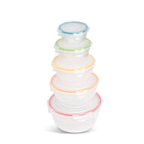 M&S LocknLock Round Food Container Set 5-Piece Kitchen Storage Containers- Buy online at McGrocer