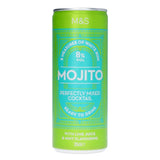 M&S mojito ready-to-drink cocktail 25cl, imported from the UK