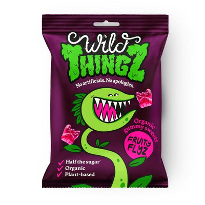 حلوى Wild Thingz Fruity Flyers العضوية