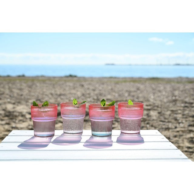 Navigate ombre stacking picnic plastic tumblers set of 4 (British brand)