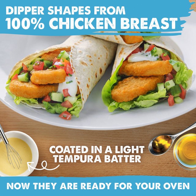 Birds Eye crispy chicken dippers 403g - British product