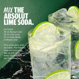 Absolut Lime Flavoured Vodka 70cl - British product