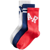 M&S M&S Boys Cotton Rich Slogan Ankle Socks (12.5-3.5 Large, Multi)- Buy online at McGrocer