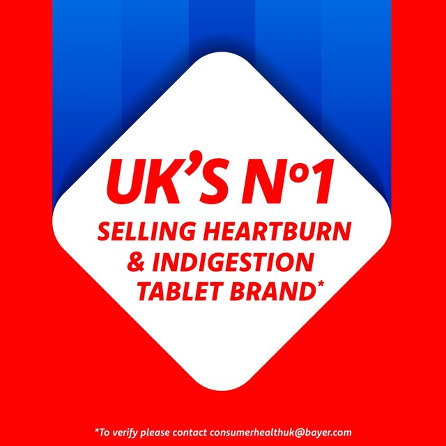 Rennie Orange Chewable Tablets 72 Pack, imported from the UK