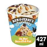 Ben & Jerry's Oh My! Banoffee Pie! Sundae Eiscremebecher 427 ml