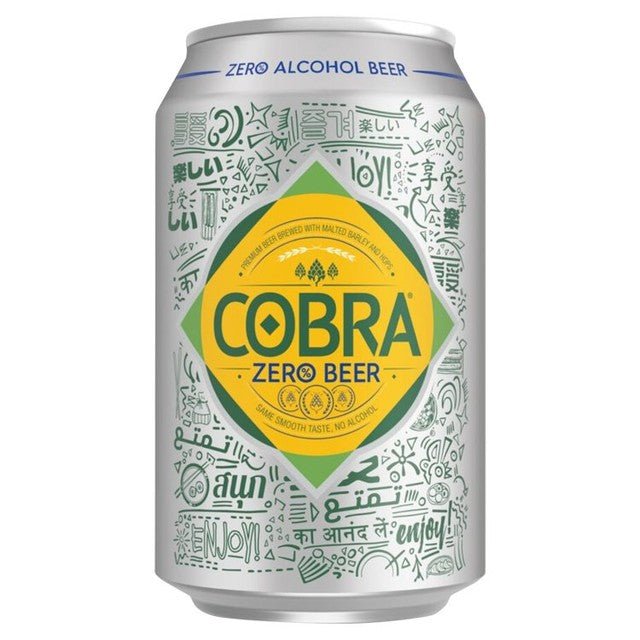Cobra Zero Premium Alcohol Free Beer 4 x 330ml - British product