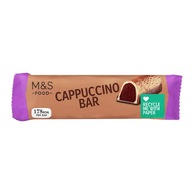 M&S Cappuccino Sjokoladebar Kaffekjerne 31g