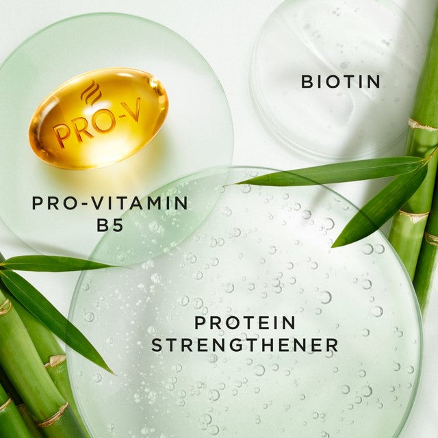 Pantene Grow Strong Shampoo with bamboo and biotin 400ml, imported from the UK