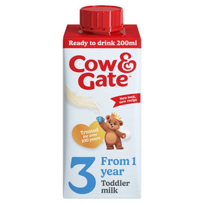 Cow & Gate 3 Kleinkindmilch Formel Flüssig Trinkfertig 1-3 Jahre 200ml