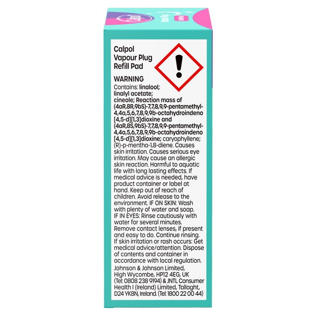 Calpol Vapour Plug Refill Pads Lavender Chamomile 5 Pack - British product